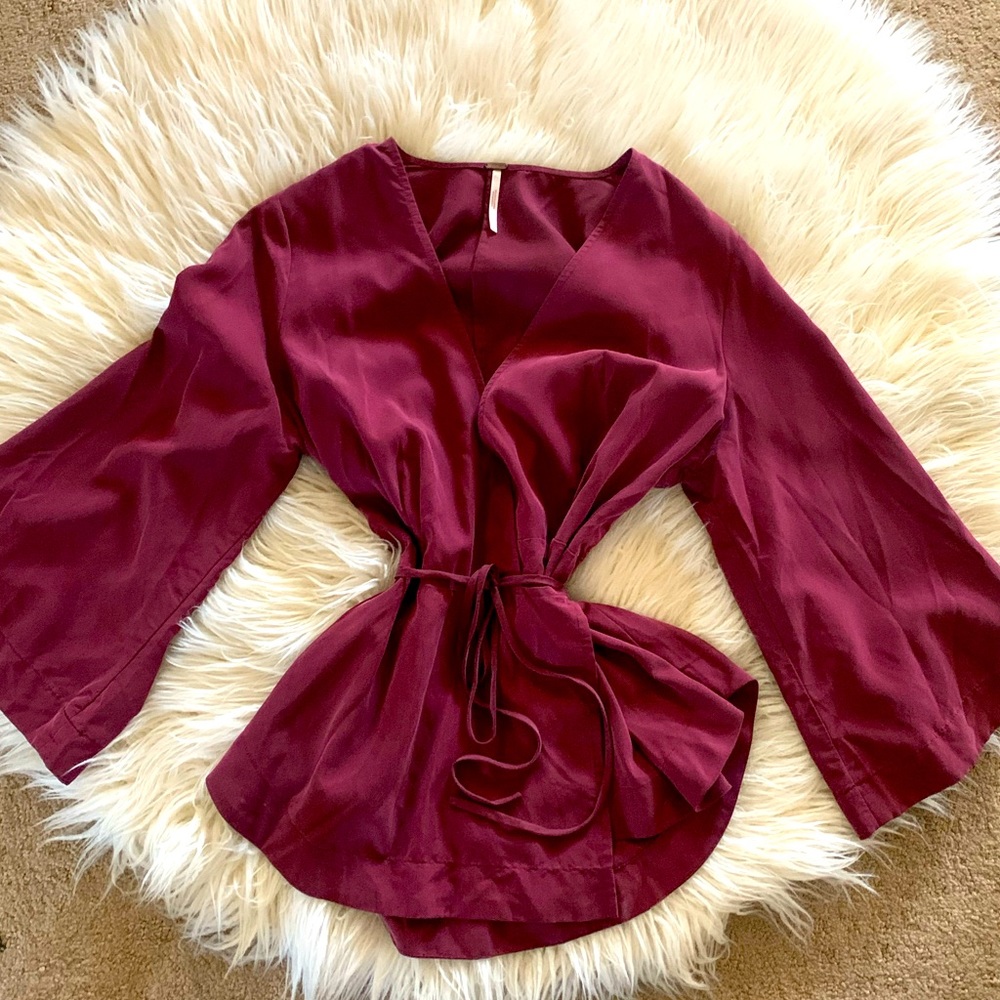 Free People Wrap Top
